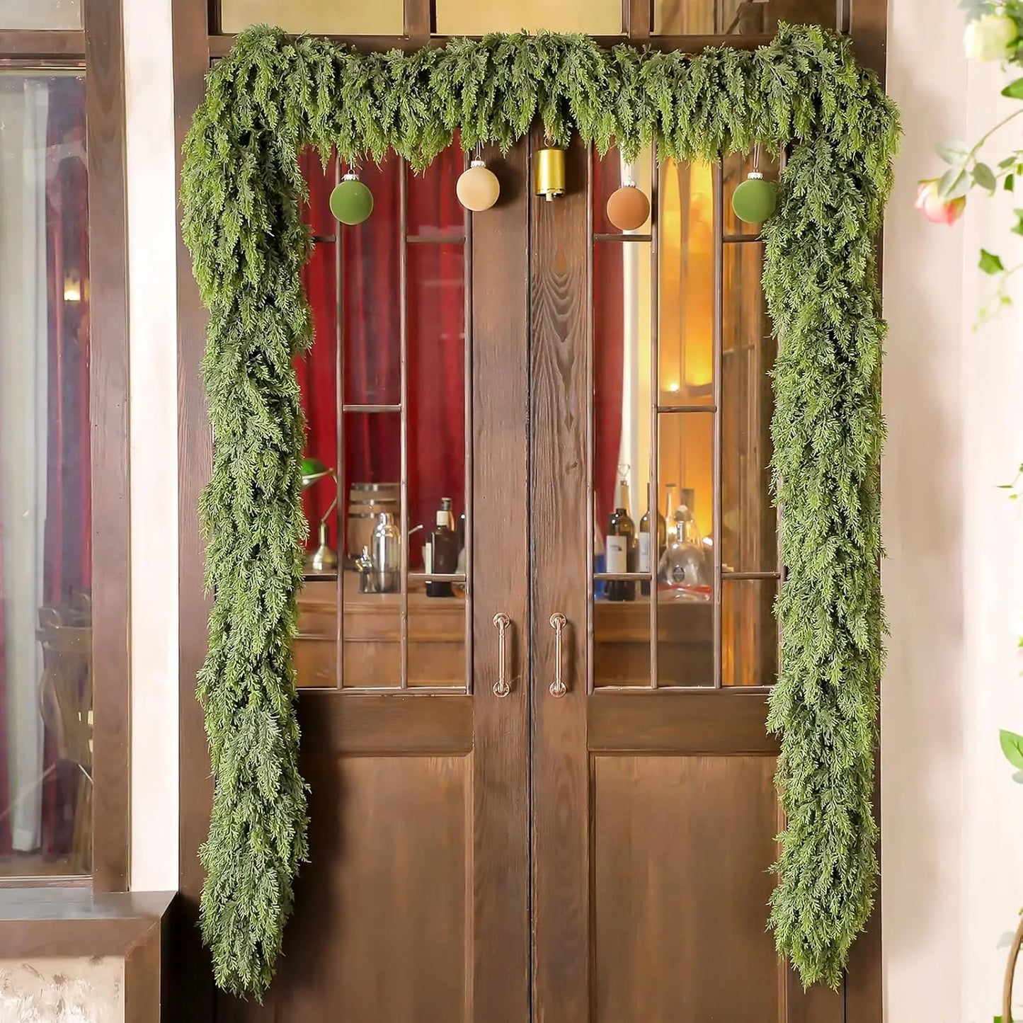 Premium 6 Feet Christmas Cedar Garland